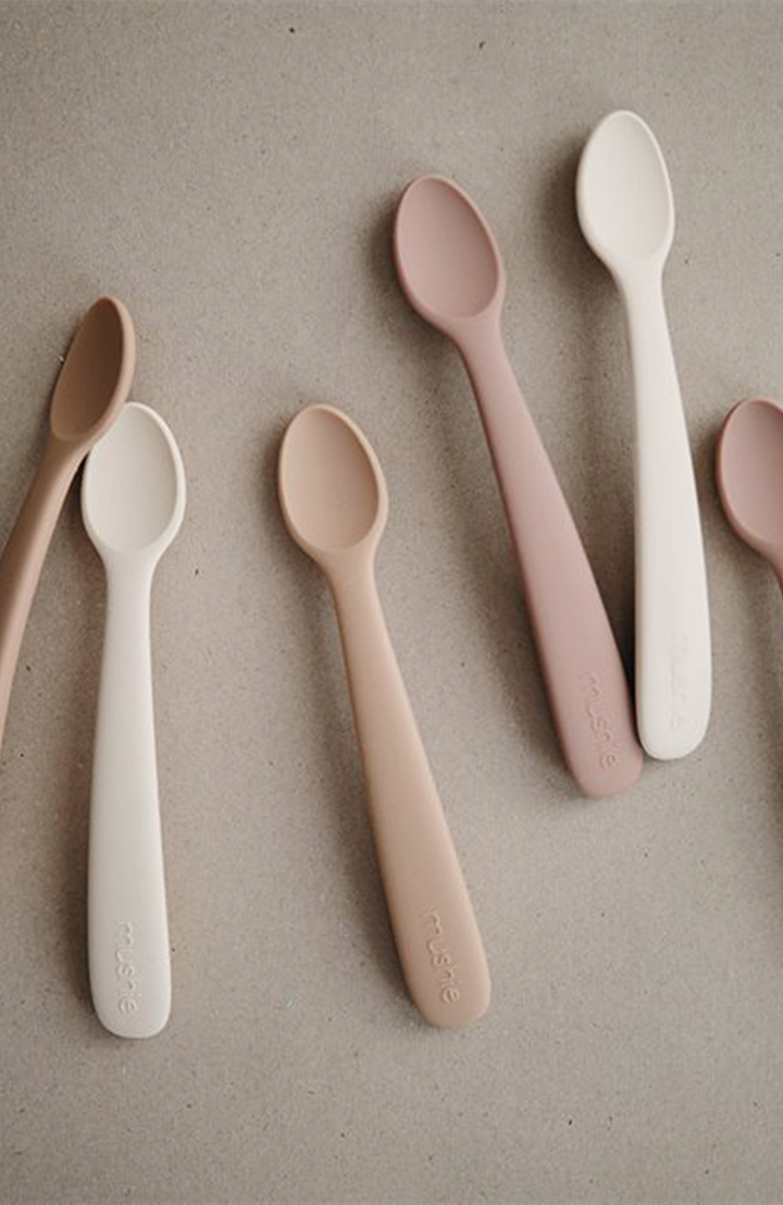 Feeding Spoons 2-Pack - Blush/Shifting Sand