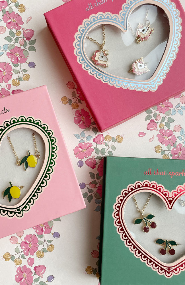 Unicorn Jewelry Set - Gold Konges Slöjd Leksak