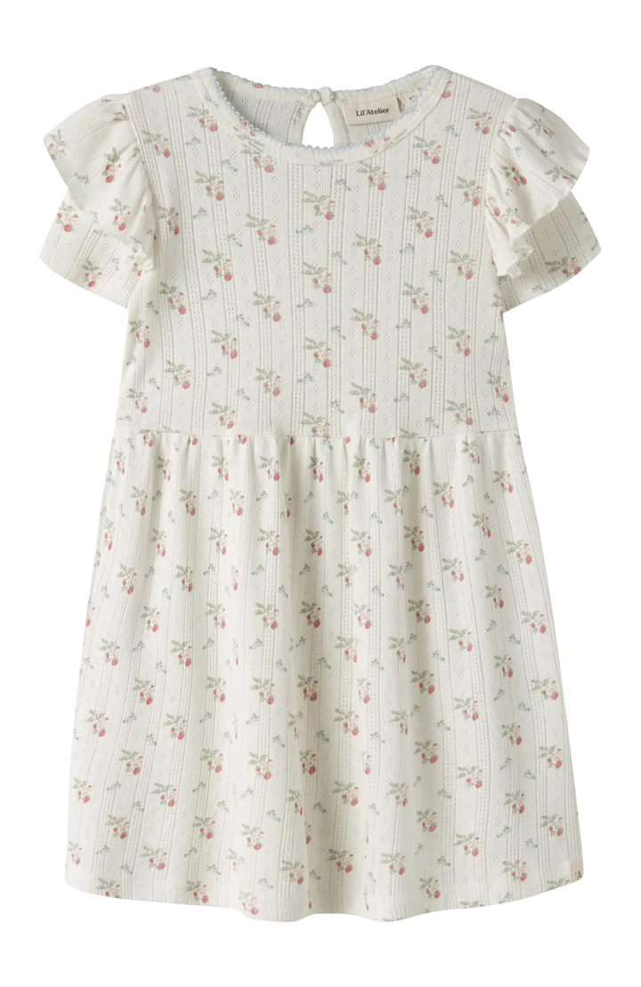 Rachello SS Dress - Coconut Milk Strawberry Lil' Atelier Klänning