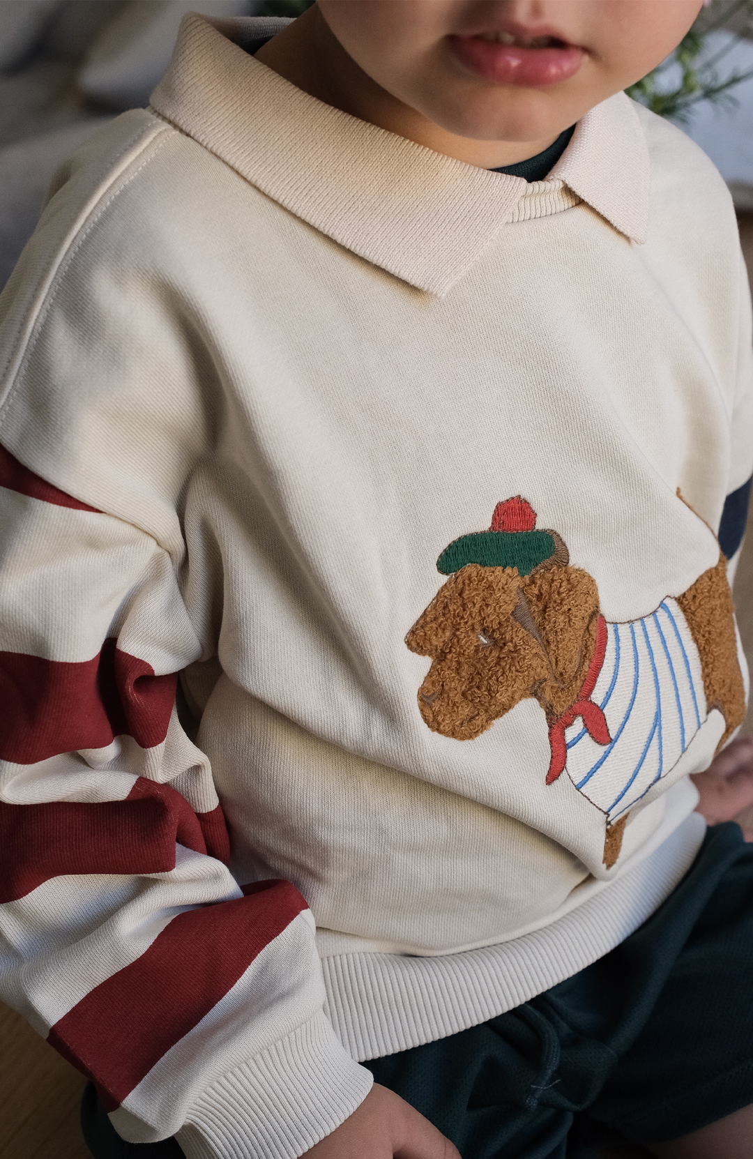 Spotty Sweat Shirt - Brown Rice