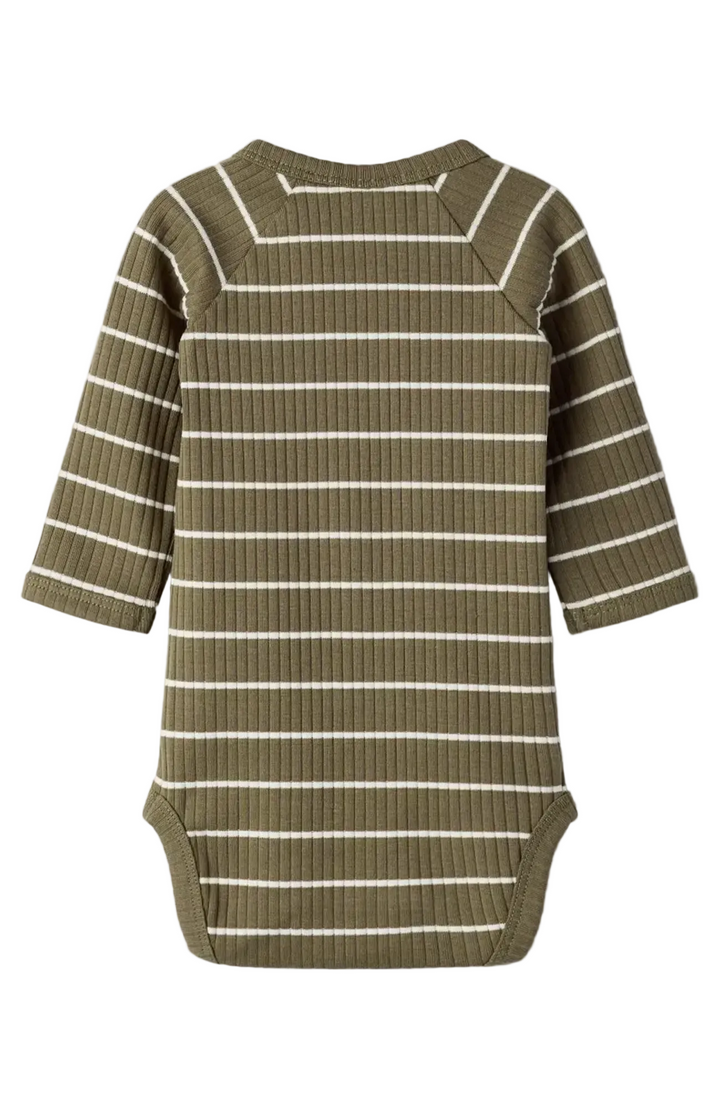 Kail Långärmad Body - Shitake Stripe Lil' Atelier Body