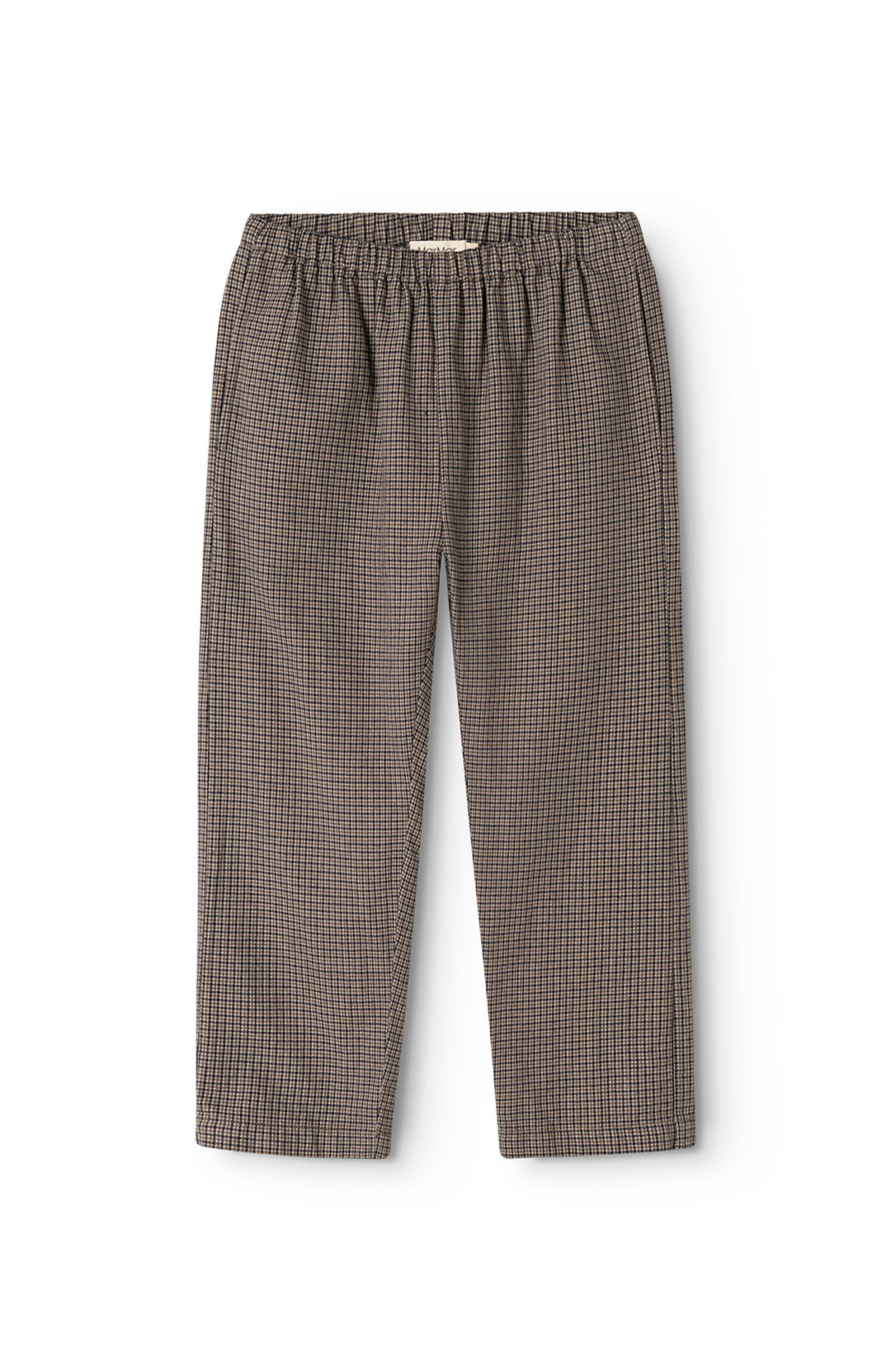 Panto Structured Cotton Pants - Houndstooth Check