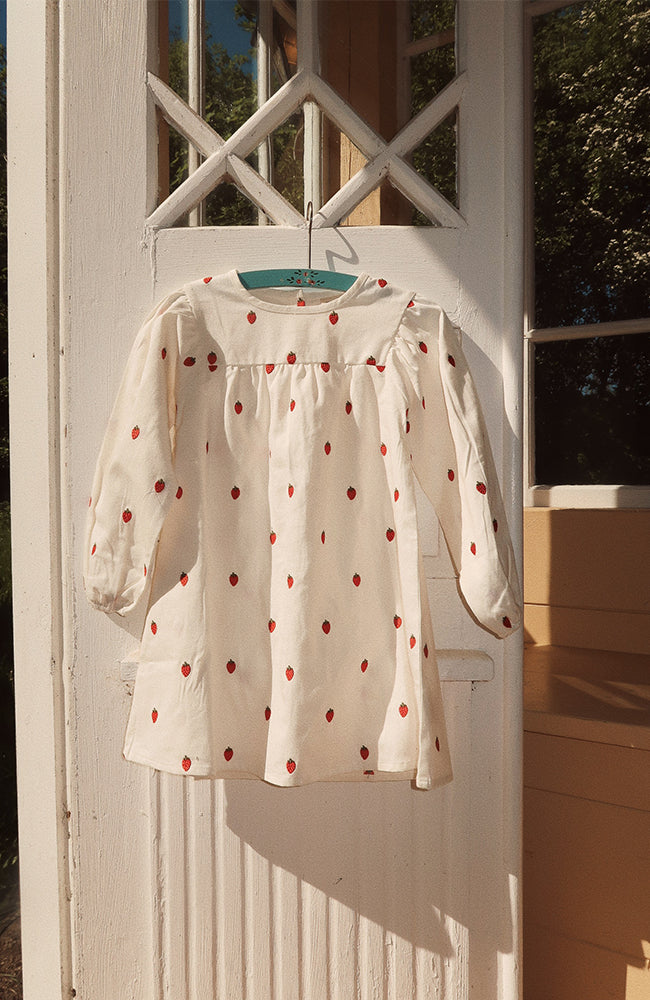 Cora Dress - White Denim Flöss Klänning