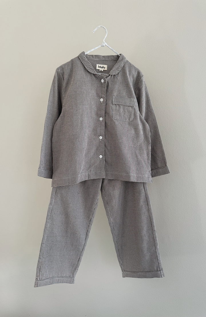 Classic Pyjamas - Tiny Check Brown