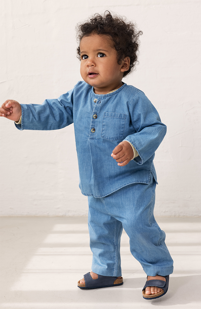 Panto Light Blue Denim Trousers - Blue Denim
