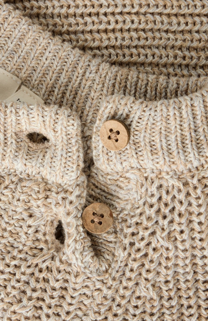 Rokkos LS Knit - White Pepper Melange