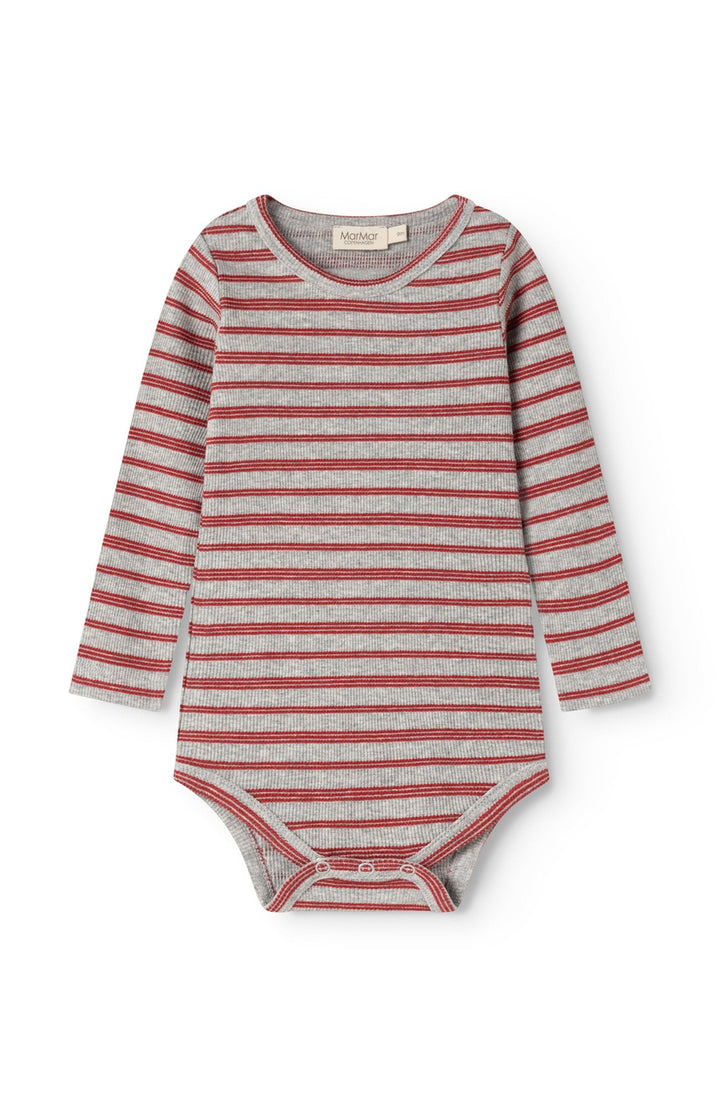 Benedicte Modal Fine Rib Body - Cherry Stripe MarMar Copenhagen Body