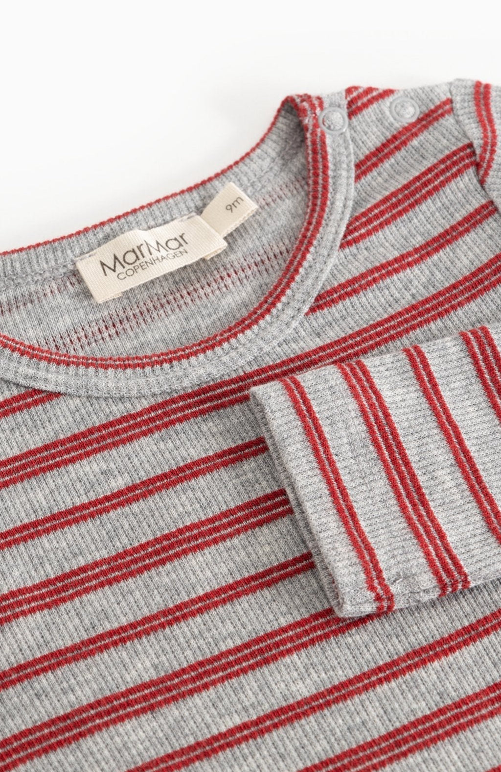 Benedicte Modal Fine Rib Body - Cherry Stripe MarMar Copenhagen Body