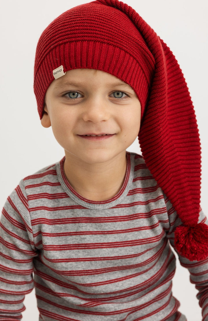 Tani Modal Fine Rib Long Sleeve - Cherry Stripe MarMar Copenhagen Tröja