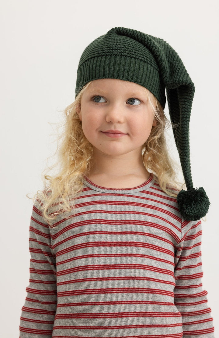 Tani Modal Fine Rib Long Sleeve - Cherry Stripe MarMar Copenhagen Tröja