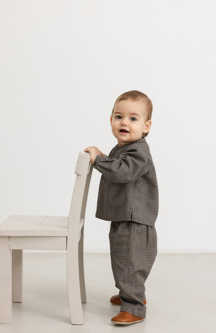 Totoro Structured Cotton Shirt - Houndstooth Check MarMar Copenhagen Skjorta