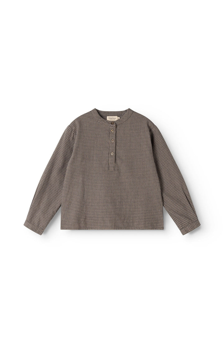 Tokyo Structured Cotton Shirt - Houndstooth Check MarMar Copenhagen Skjorta