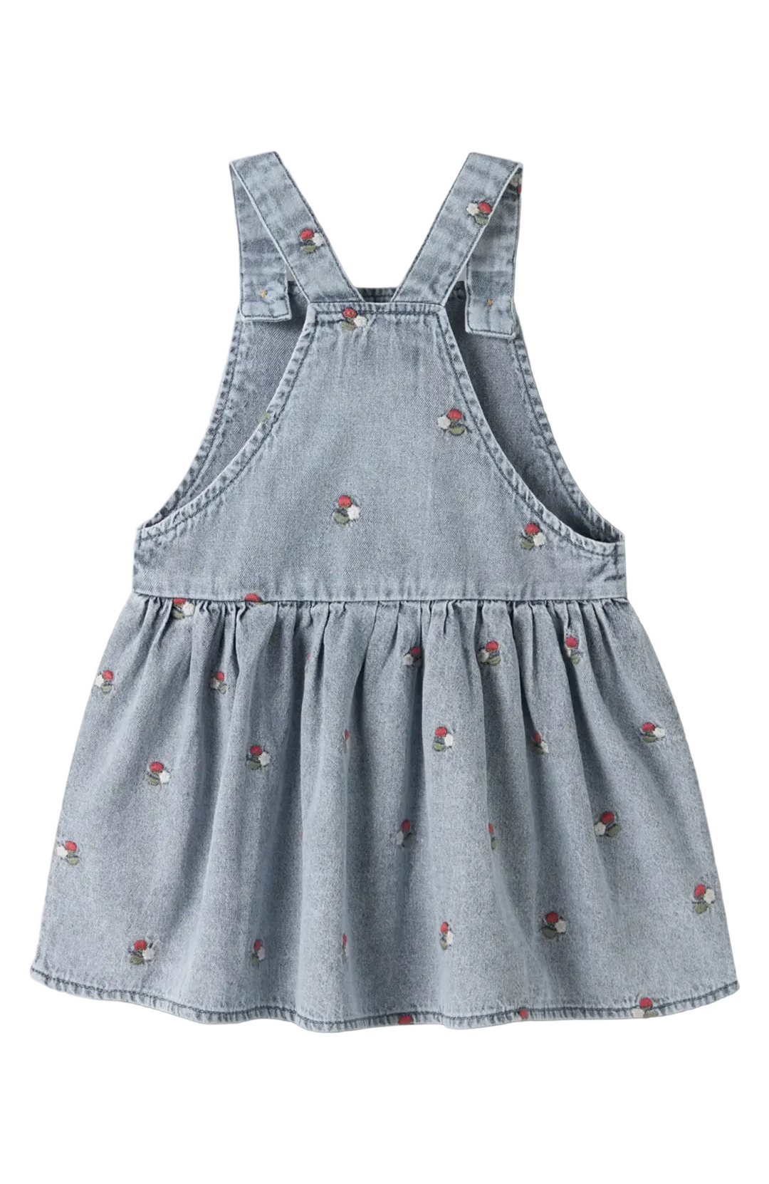 Denim Overall Skirt - Medium Blue Denim