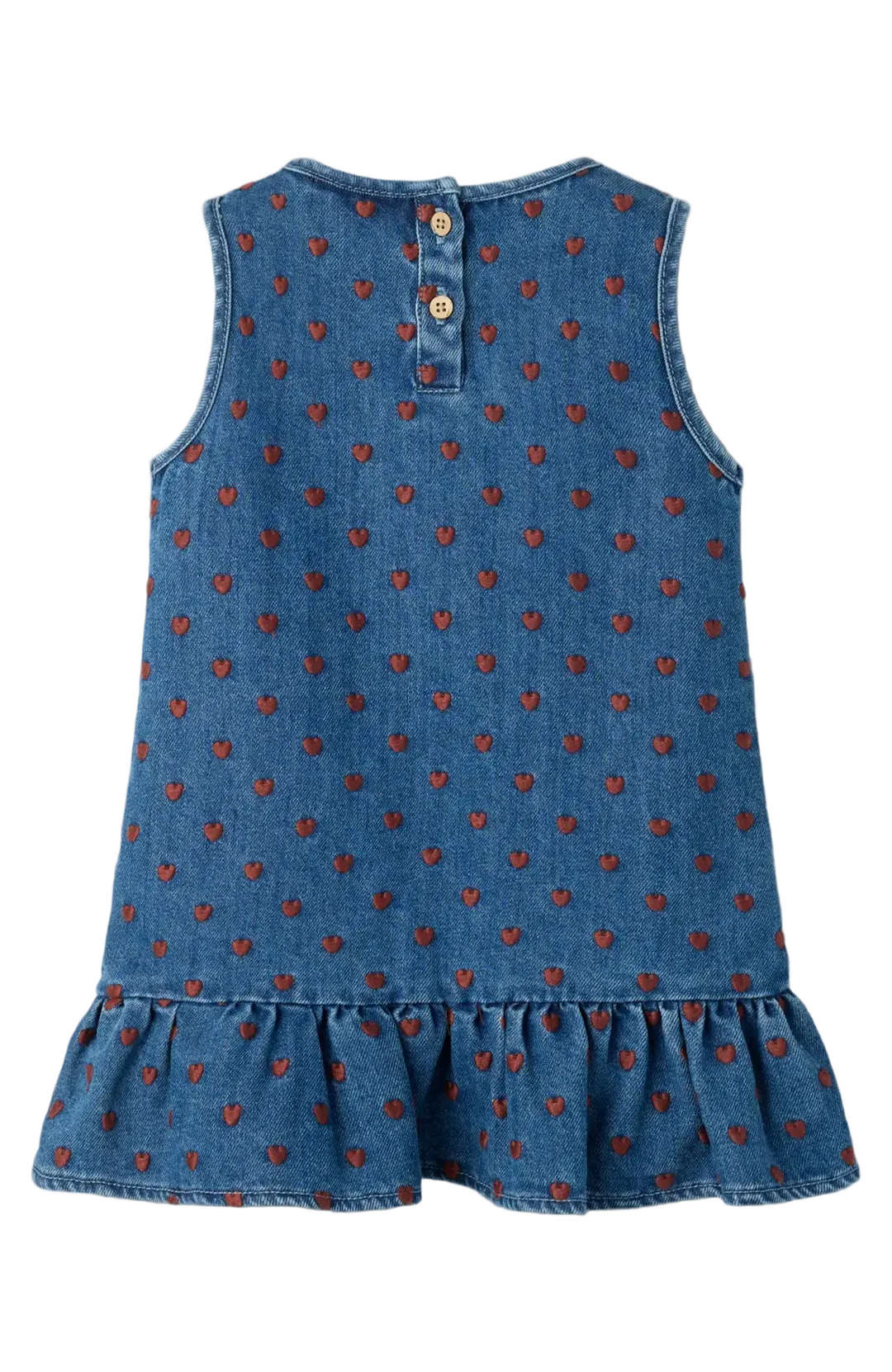 Liva Lea Denim Klänning - Dark Blue Denim Hearts Lil' Atelier Klänning