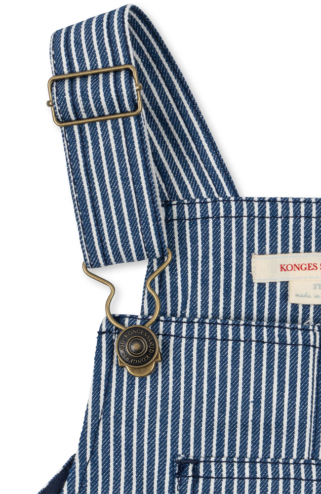 Luc Overalls - Blue Stripe Konges Slöjd hängselbyxor