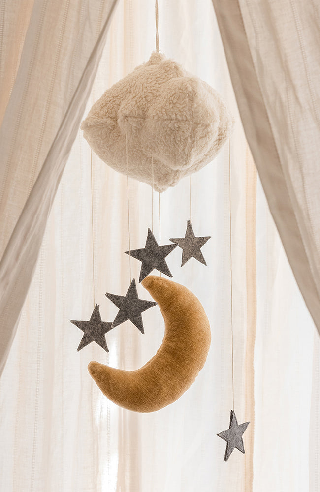 Baby Mobile - Moon & Stars Sebra Sängmobil