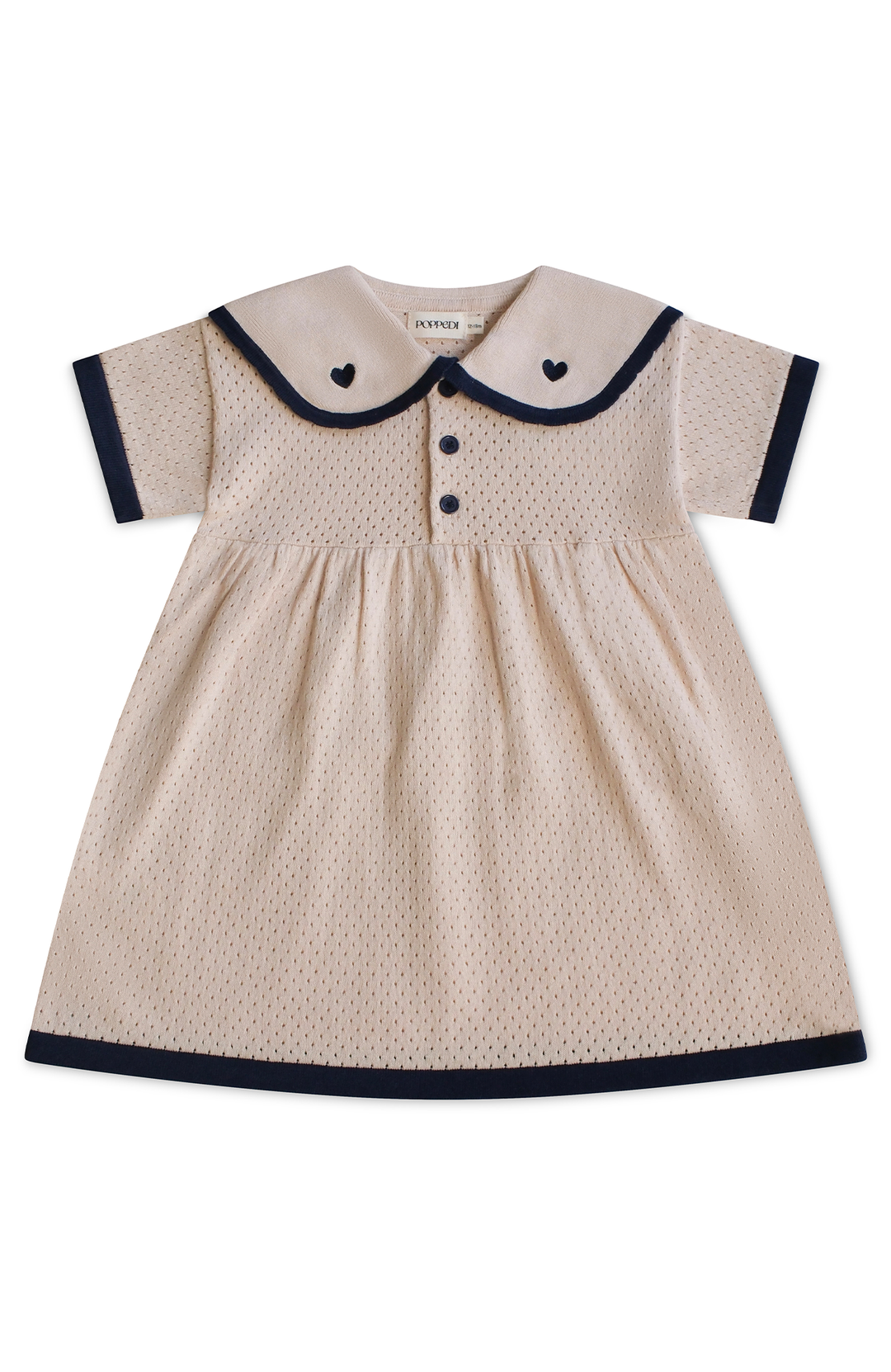 League Sail Dress - Sand/Navy Poppedi Klänning
