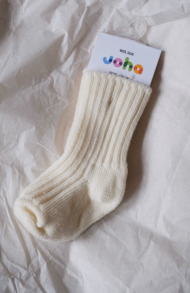 Wool Socks - Off White Joha Skor