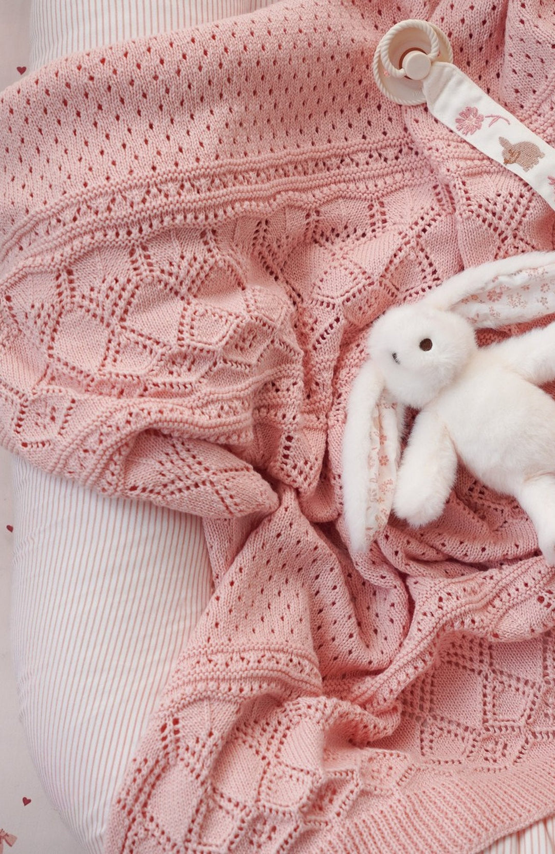 Elva Bunny gosedjur - Off-White/Augusta - detalj 1