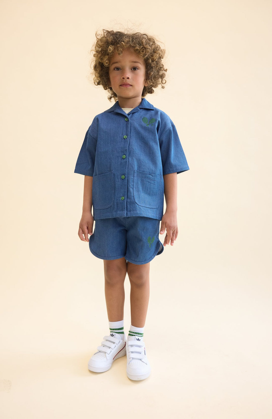 Victor Shorts - Mid Blue - detalj 1