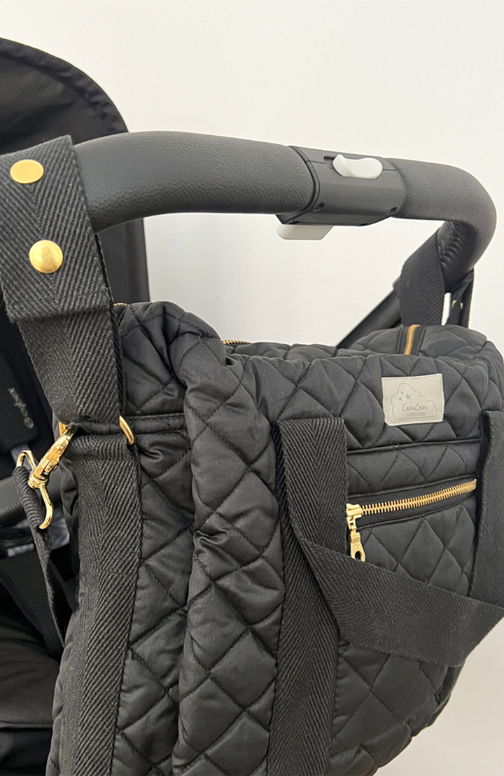Changing Bag w/pram straps - Black
