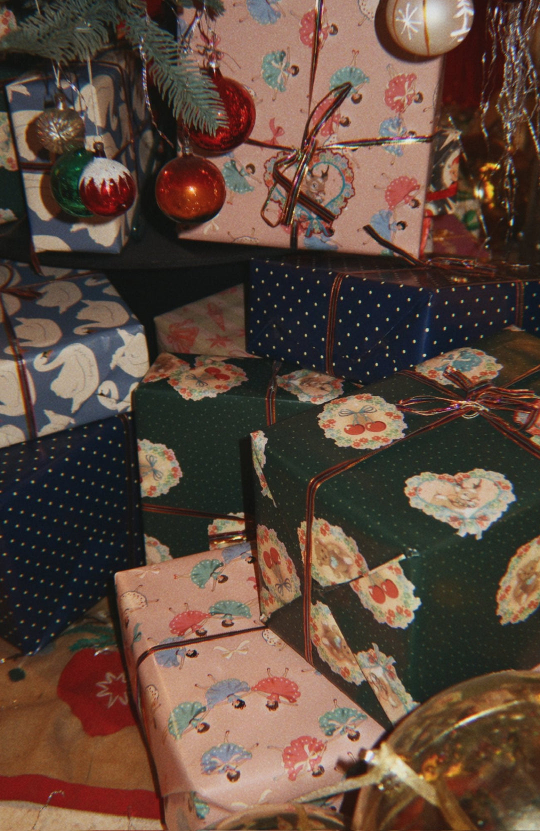 Wrapping Paper - Bow Ballerina Blush Konges Slöjd Presentpapper