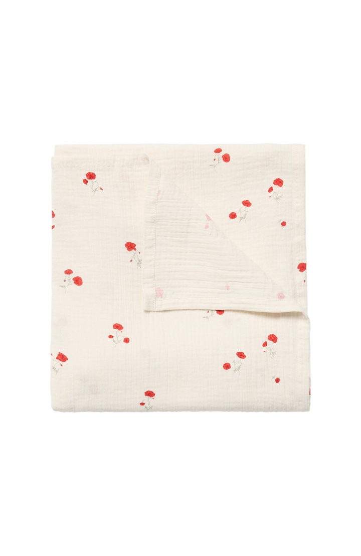 Muslin Swaddle Filt - Poppy