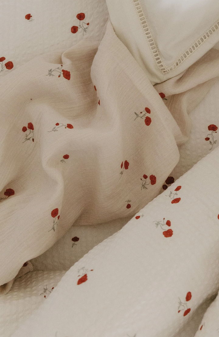 Muslin Swaddle Filt - Poppy