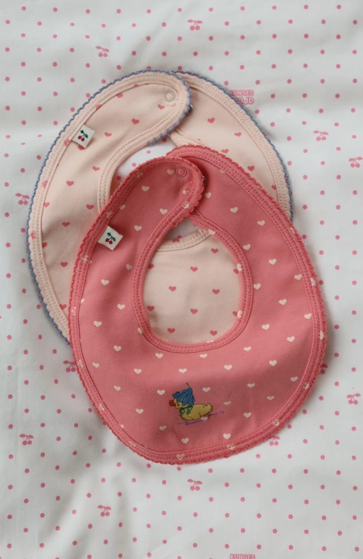 Basic 2 Pack Bibs - Coeur Lantana / Teddy Coeur