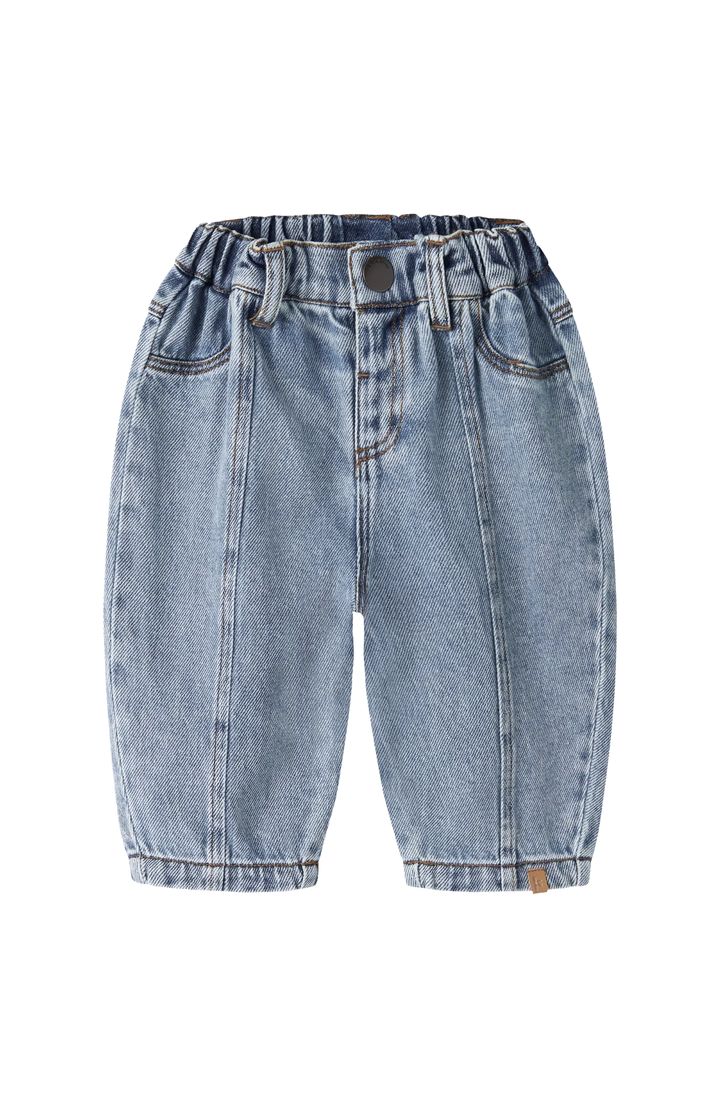Karole Tapered Jeans - Medium Blue Denim