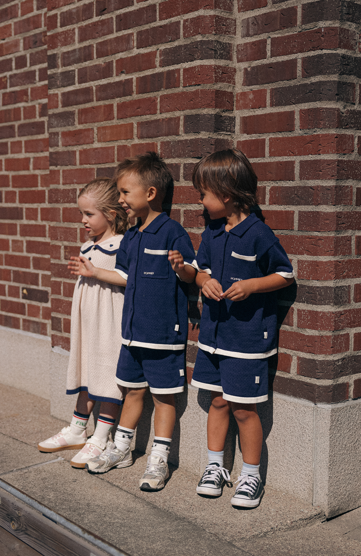League Shorts - Navy Poppedi Shorts