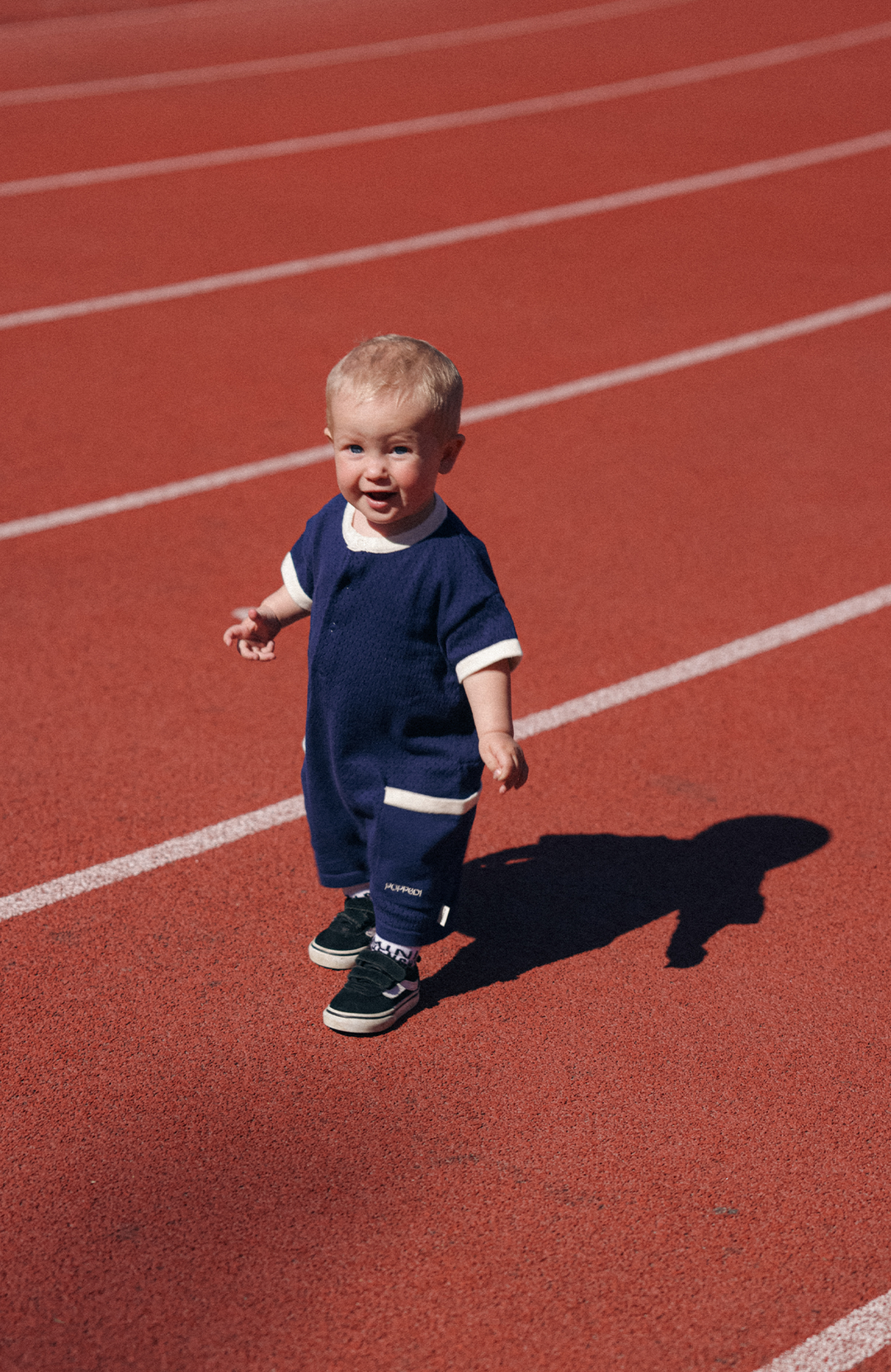 League Romper - Navy Poppedi Romper