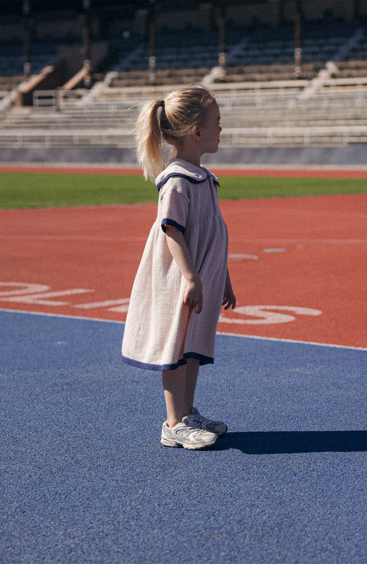 League Sail Dress - Sand/Navy Poppedi Klänning