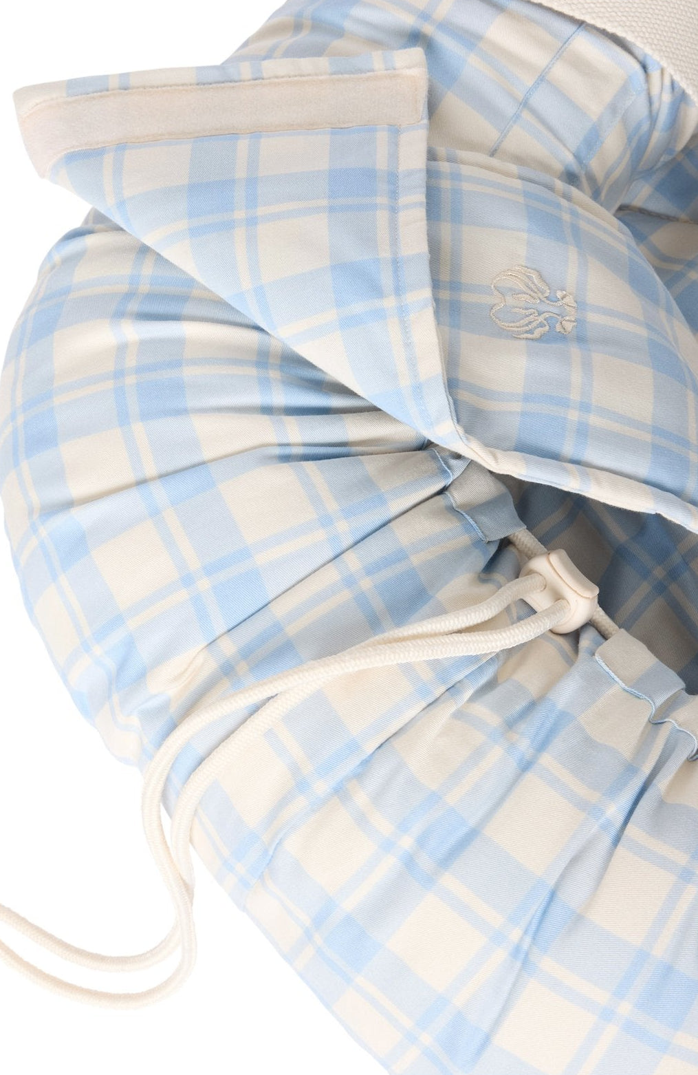Baby Nest - Plaid Sky Blue Garbo & Friends Baby Nest