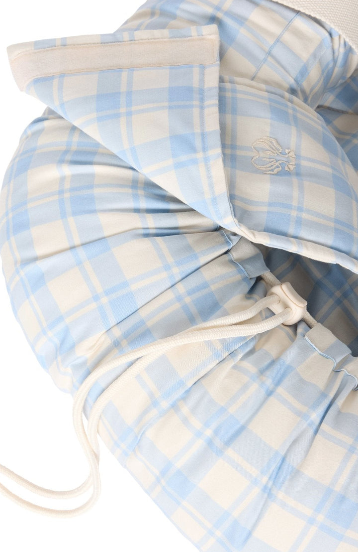 Baby Nest - Plaid Sky Blue Garbo & Friends Baby Nest