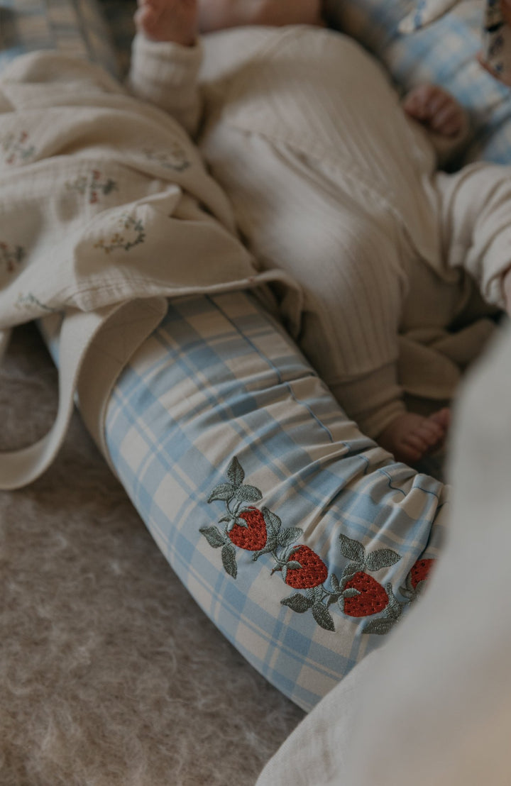 Baby Nest - Plaid Sky Blue Garbo & Friends Baby Nest