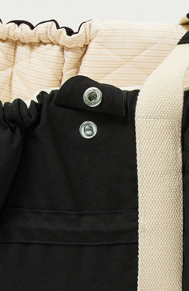 Organic Multifunctional Lift - Black w/ Cream Solid Stripe Copenhagen Colors babylift