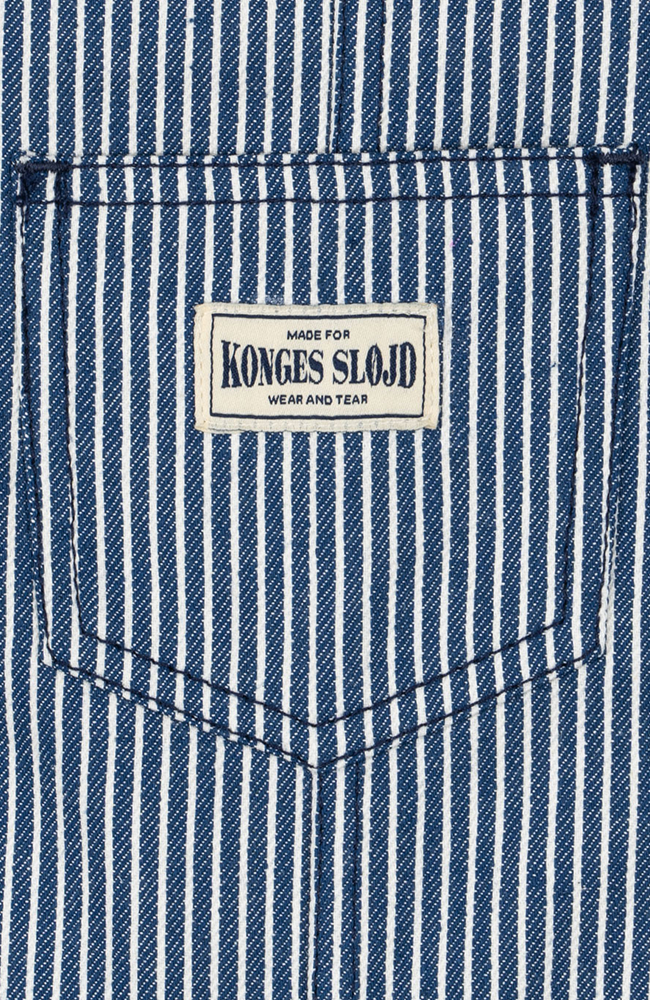 Luc Overalls - Blue Stripe Konges Slöjd hängselbyxor