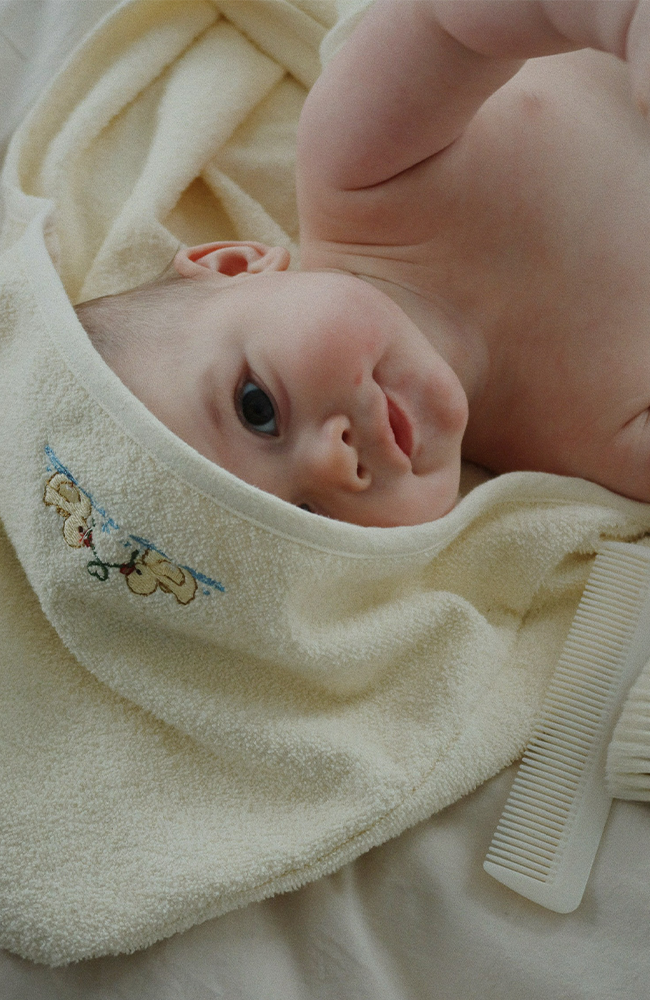 Figo Baby Towel - Antique White Fanga Fontana Handduk