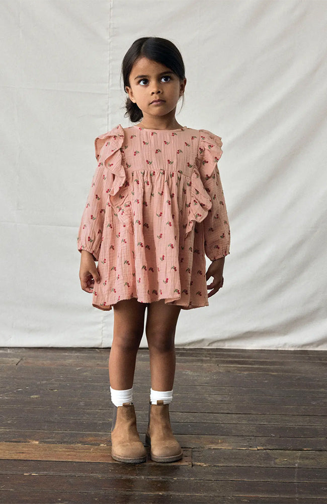 Koala LS Loose Dress - Misty Rose Lil' Atelier Klänning