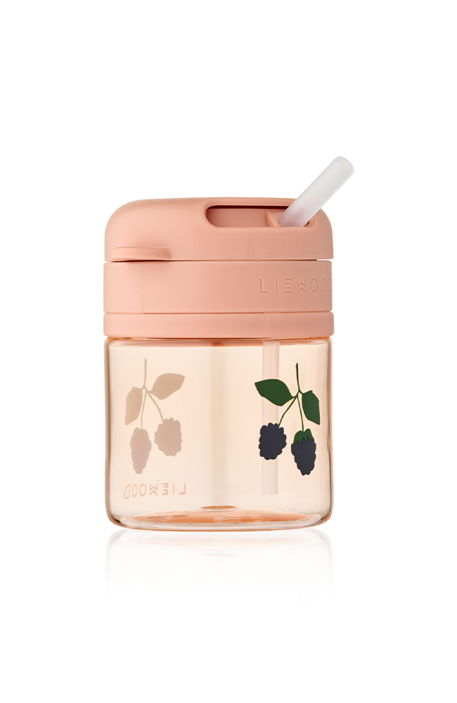 Pavia Tritan Straw Cup - Berry/Pale Tuscany Liewood Äta & Dricka