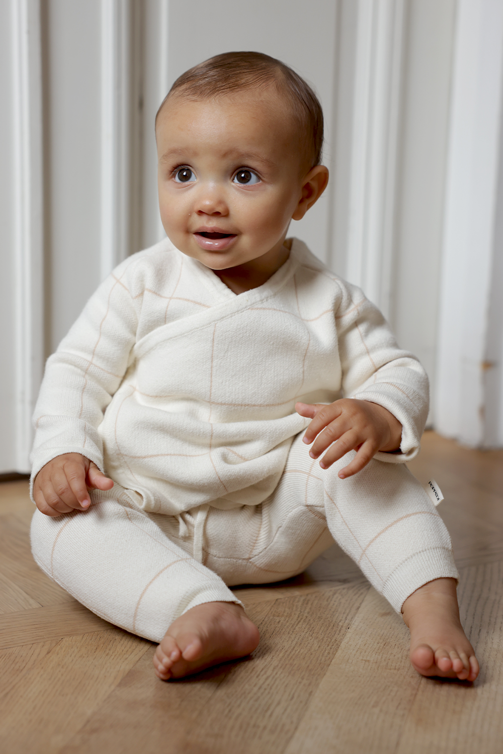 Wrap Cardigan - Beige/Cream Poppedi Cardigan