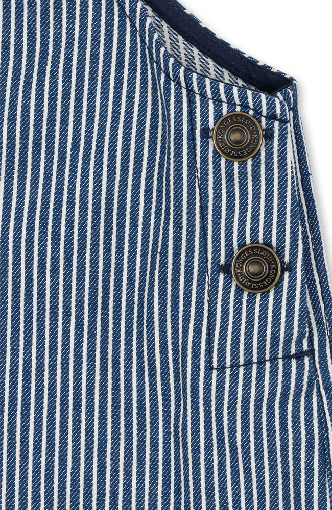 Luc Overalls - Blue Stripe Konges Slöjd hängselbyxor