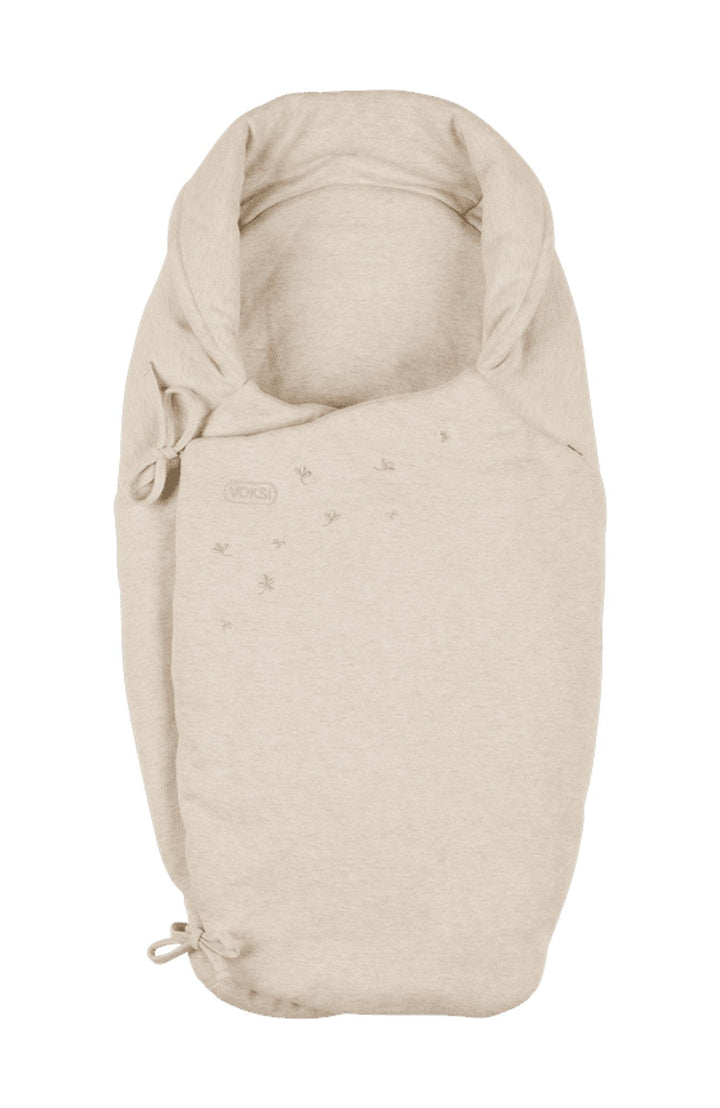 Voksi Wool Wrap omslagspåse i ull och ekologisk bomull, Sand