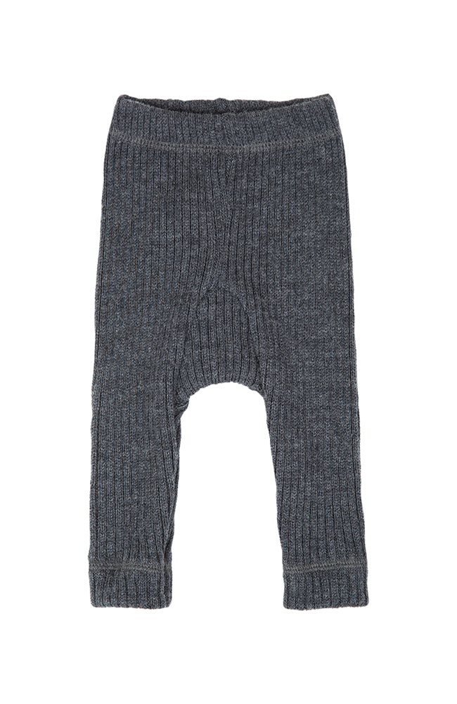 Wool Pants - Grey Melange Joha Leggings