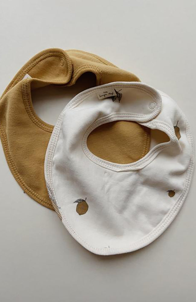 2-pack Dry Bib - Lemon Konges Slöjd bibs