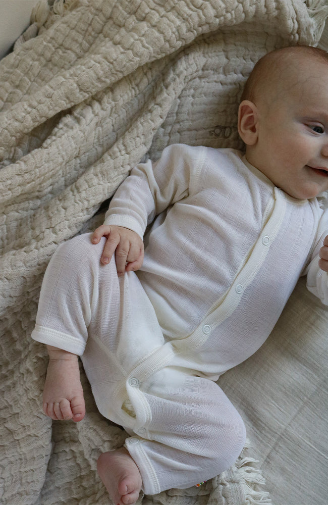 Wool/Silk Onepiece - Nature White Joha Onepiece